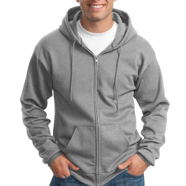 Tall Essential Fleece Full Zip Hooded Sweatshirt Thumbnail