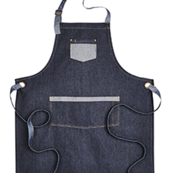 Unisex Domain Contrast Denim Bib Apron Thumbnail